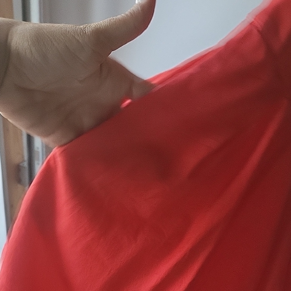 Free People Elegant Red Mini Dress With Pockets - Picture 10 of 10